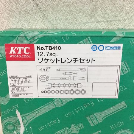  KTC ケーティーシー ソケットレンチセット　14点+4点 TB410