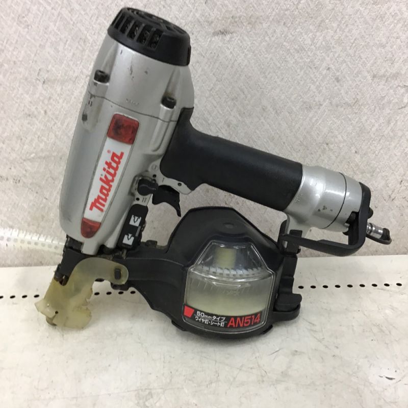 中古】 MAKITA マキタ ５０㎜ エア釘打 ケース付 AN514｜総合