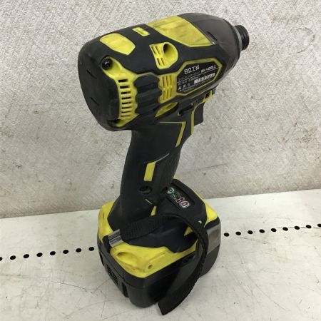  HITACHI 日立 インパクトドライバ　充電器・充電池2個・ケース付　アクティブイエロー 黄色 WH14DDL2