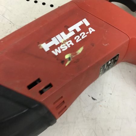 Hilti ヒルティ 充電式レシプロソー　セーバーソー　充電器・充電池2個・ケース付　ブレード付 WSR22-A