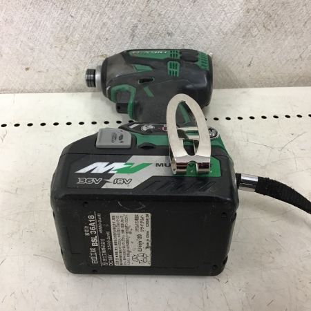  HiKOKI ハイコーキ コードレスインパクトドライバ 充電器・充電池2個・ケース付 WH36DA