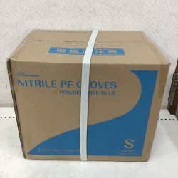 ◇◇ ニトリル Sサイズ ニトリルPFグローブ 使い捨てゴム手袋 パウダーなし ブルー 100枚×10箱 FR-851 Sランク