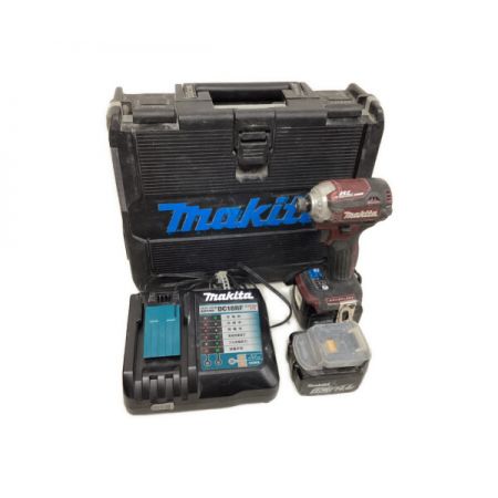  MAKITA マキタ 充電式 インパクトドライバ　充電器・充電池2個・ケース付 TD161D レッド