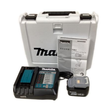  MAKITA マキタ インパクトドライバ　充電器・充電池2個・ケース・取説付 TD138D グリーン
