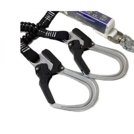  タニザワ フルハーネス用伸縮ランヤード 2丁掛け用　第2種 ﾌﾙﾊｰﾈｽ用伸縮ﾗﾝﾔｰﾄﾞ 2丁掛け用 ブラック