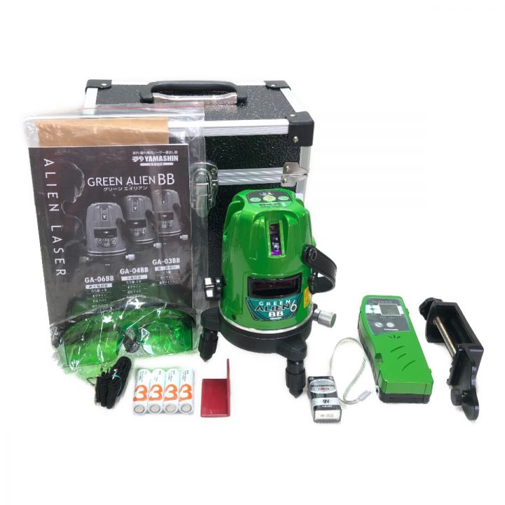 ДД【中古】山真 レーザー機器 レーザー墨出し器 付属品完備 GA-04BB  