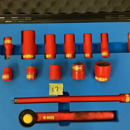  FISCO 絶縁工具 セット　ハンドツールセット レッド