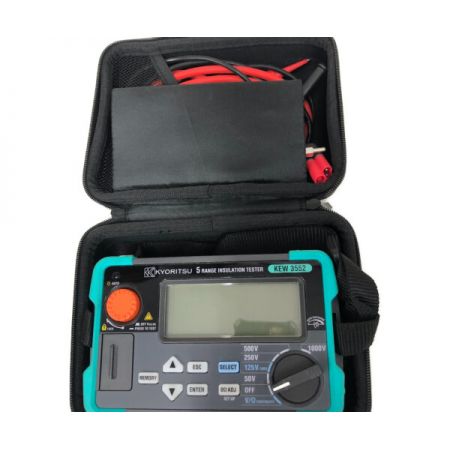  KYORITSU 絶縁抵抗計　ケース付 3552 グリーン