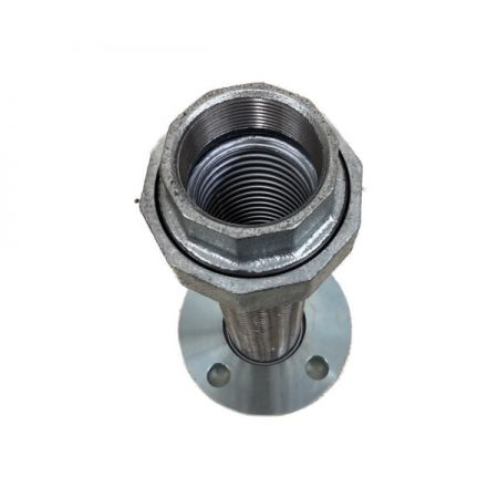  南国フレキ フレキシブルホース　本体のみ 10K 50A SS400 シルバー