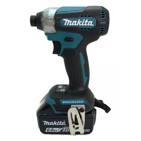  MAKITA マキタ 充電式インパクトドライバ 18ｖ 充電器・充電池2個・ケース付 TD157DRGX ブルー