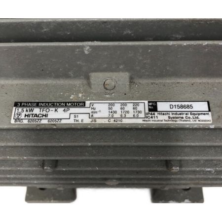  HITACHI 日立 モーター　1.5kw 200V TFO-K