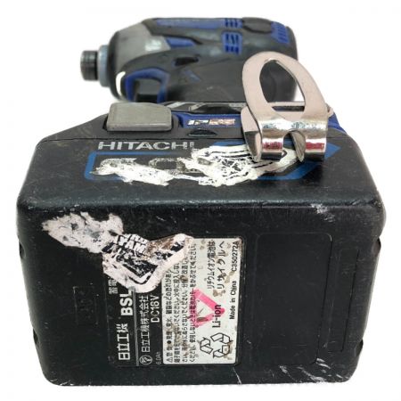  HITACHI 日立 コードレスインパクトドライバ 限定色 充電器・充電池2個・ケース付 WH18DDL2 ブルー
