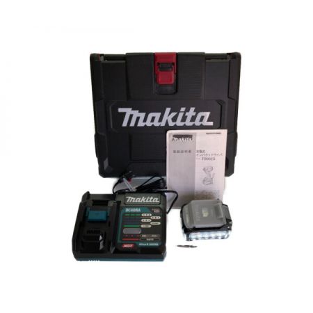  MAKITA マキタ 充電式 インパクトドライバ　充電器・充電池2個・ケース付 TD002G パープル