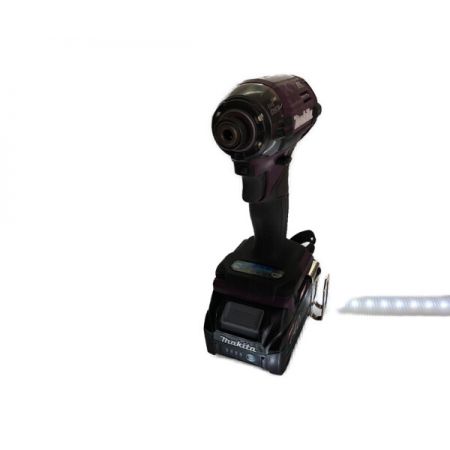  MAKITA マキタ 充電式 インパクトドライバ　充電器・充電池2個・ケース付 TD002G パープル