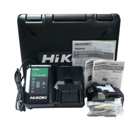  HiKOKI ハイコーキ インパクトドライバ　充電器・充電池２個・ケース付 36v WH36DC 2XPS グリーン