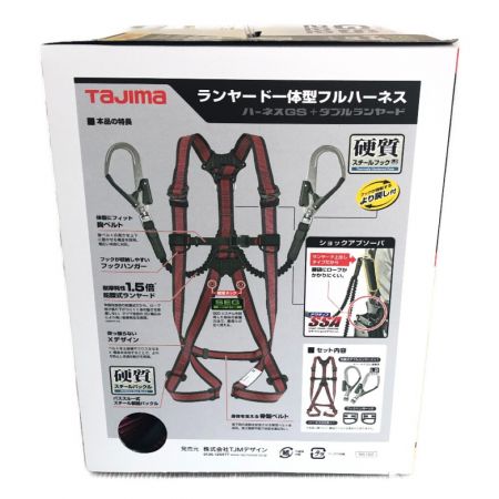  TAJIMA タジマ フルハーネス型安全帯 Mサイズ 新規格 A1GSMJR-WL2BK レッド