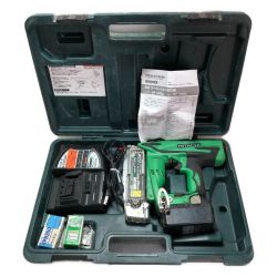 ◇◇ HITACHI 日立 45mm コードレスピン釘打ち機 充電器・充電池1個・ケース付 NP18DSL グリーン Bランク