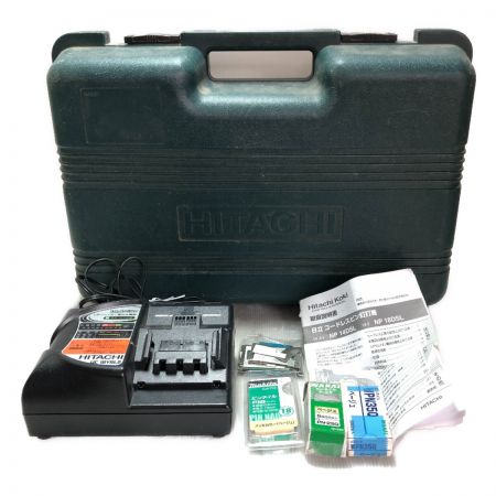  HITACHI 日立 45mm コードレスピン釘打ち機 充電器・充電池1個・ケース付 NP18DSL グリーン