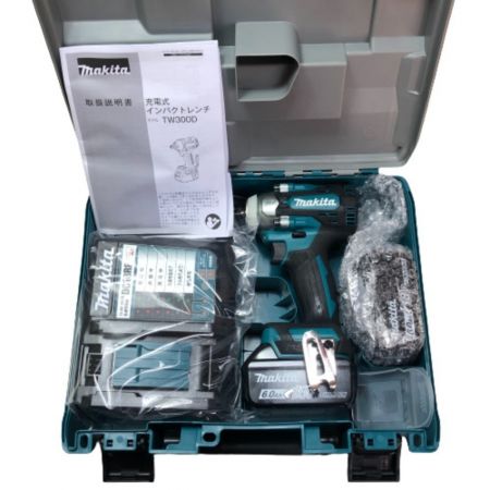  MAKITA マキタ 充電式インパクトレンチ 充電器・充電池２個・ケース付 TW300DRGX