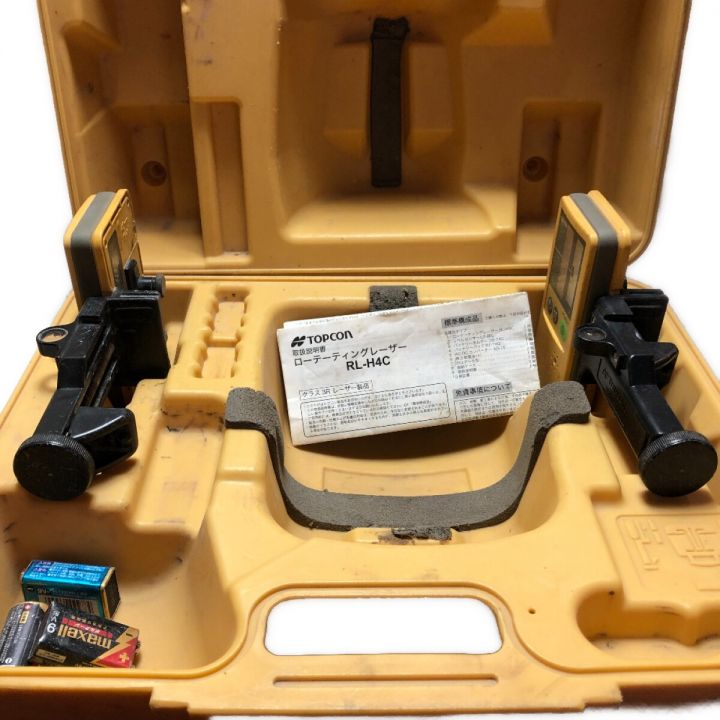 TOPCON ローテーティングレーザー 回転レーザーレベル 受光器×2（１台ジャンク）・ケース RL-H3C  イエロー｜中古｜なんでもリサイクルビッグバン