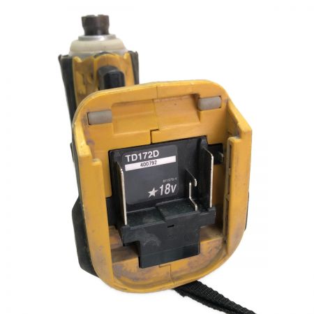  MAKITA マキタ 充電式インパクトドライバ 18v 本体のみ TD172D イエロー