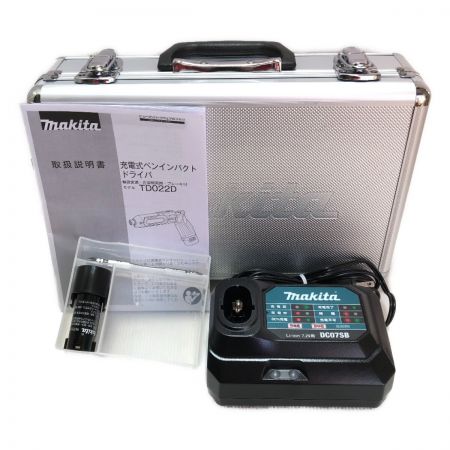  MAKITA マキタ ペンインパクトドライバ 充電器・充電池2個・ケース・取説付 TD022D オリーブ