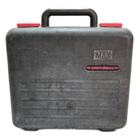  MAX マックス 4mm幅 常圧 エアネイラ ケース付 TA-238F レッド