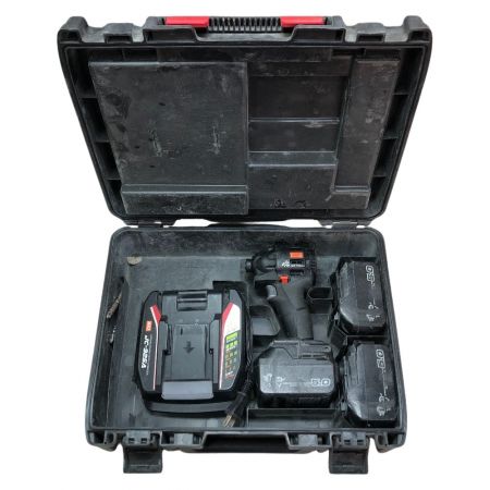  MAX マックス 充電式ブラシレスインパクトドライバ 18ｖ 充電器・充電池3個・ケース付 PJ-ID153 ブラック