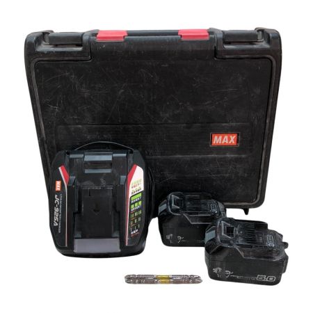  MAX マックス 充電式ブラシレスインパクトドライバ 18ｖ 充電器・充電池3個・ケース付 PJ-ID153 ブラック