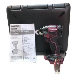 ◇◇ HiKOKI ハイコーキ コードレスインパクトドライバ 36v ケース付 WH36DC フレアレッド Sランク