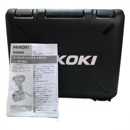  HiKOKI ハイコーキ コードレスインパクトドライバ 36v ケース付 WH36DC フレアレッド