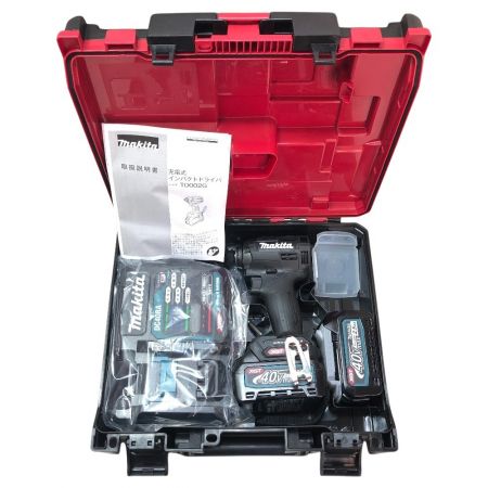  MAKITA マキタ 電動工具 インパクトドライバ 充電器・充電池2個・ケース付 コードレス式 TD002GRDXB ブラック