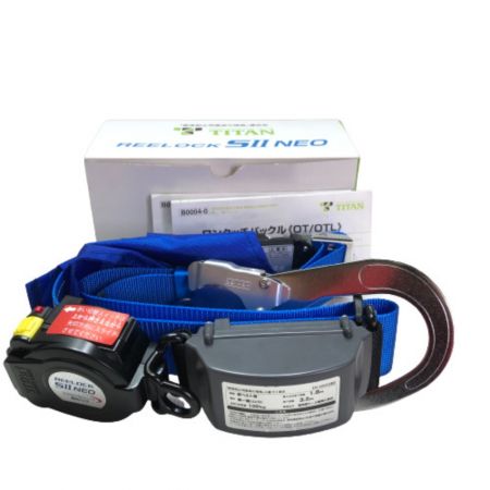  TITAN 新規格 ロック装置付 フルハーネス用巻取式胴ベルト OT-SLN505-SB ブルー
