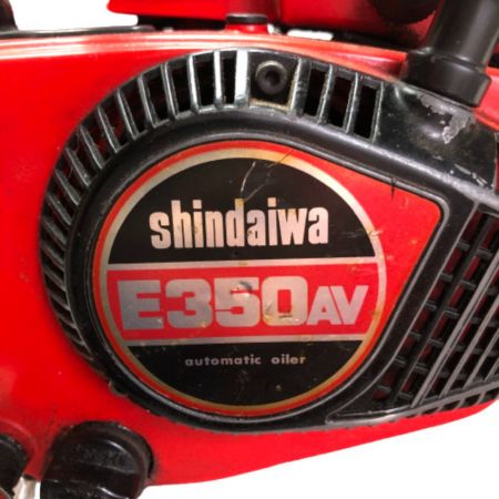  shindaiwa 新ダイワ エンジンチェーンソー 本体のみ E350AV レッド