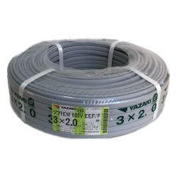 ◇◇ YAZAKI ソフトEM 600V EEF/F 2022年製 3x2.0 Sランク