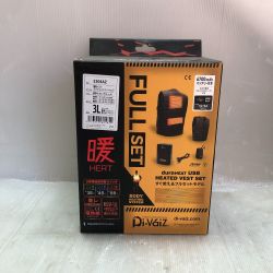 ◇◇ AZESTO 電熱ベスト 2204AZ-80 3L 付属品完備  BH-016 ブラック Sランク