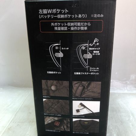  AZESTO 電熱ベスト 2204AZ-80 3L 付属品完備  BH-016 ブラック