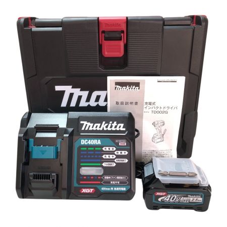  MAKITA マキタ インパクトドライバ 付属品完備 40v TD002 ブラック