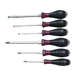 ◇◇ Wiha ビーハ ドライバー 6本セット（プラス３本・マイナス３本） 5533 パープル Sランク