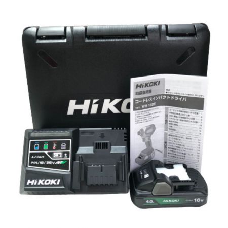  HiKOKI ハイコーキ インパクトドライバ 付属品完備 コードレス式 18v  WH18DE グリーン