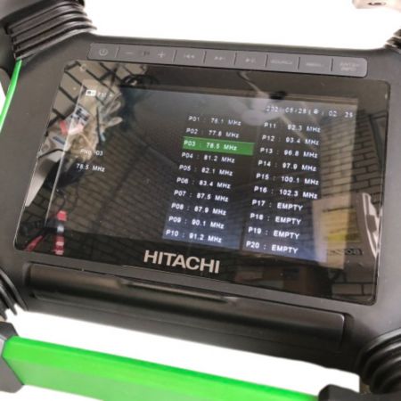  HiKOKI ハイコーキ コードレスラジオ付テレビ リモコン・ACアダプタ・取説付 UR18DSML グリーン