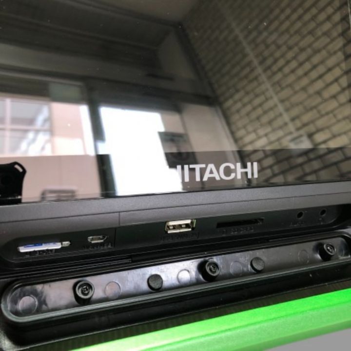 日立 UR18DSML ラジオ付きテレビ 中古品 本体のみ アダプタ リモコン付