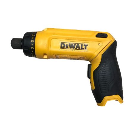  DEWALT スクリュードライバー 7.2ｖ 充電器・充電池2個・ケース付 DCF680 イエロー