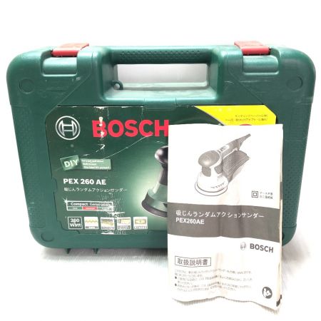  BOSCH ボッシュ 吸じんランダムアクションサンダー ケース・取説付 PEX260AE グリーン