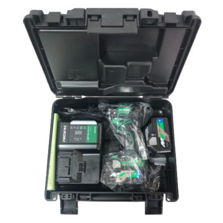  HiKOKI ハイコーキ インパクトドライバ　充電器・充電池２個・ケース付 WH36DC グリーン