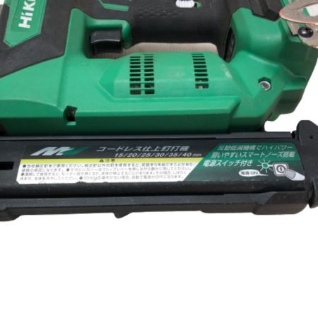  HiKOKI ハイコーキ 40ｍｍ コードレス仕上釘打機 充電器・充電池2個・ケース付 NT3640DA グリーン