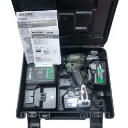◇◇ HiKOKI ハイコーキ コードレスインパクトドライバ 36ｖ 充電器・充電池2個・ケース付 WH36DC グリーン Aランク