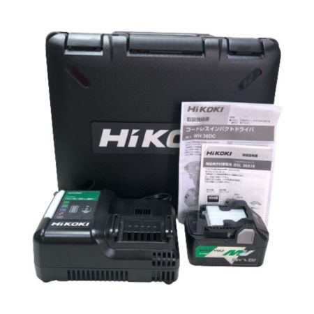  HiKOKI ハイコーキ コードレスインパクトドライバ 36ｖ 充電器・充電池2個・ケース付 WH36DC グリーン