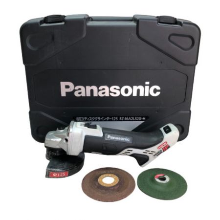  Panasonic パナソニック 125mm 充電ディスクグラインダー ケース付 EZ46A2 ライトグレー