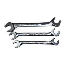 ◇◇ Snap-on スナップオン ギザ付き アングルスパナ ３本セット SVSM10/12/14 シルバー Cランク